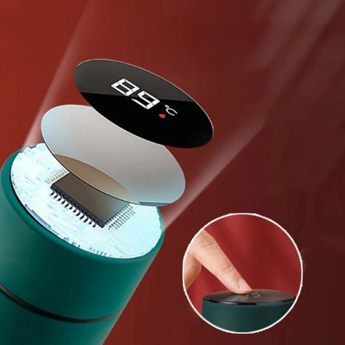 Bouteille Thermos Portable – Style Chinois avec Affichage de Température Intelligent & Filtre