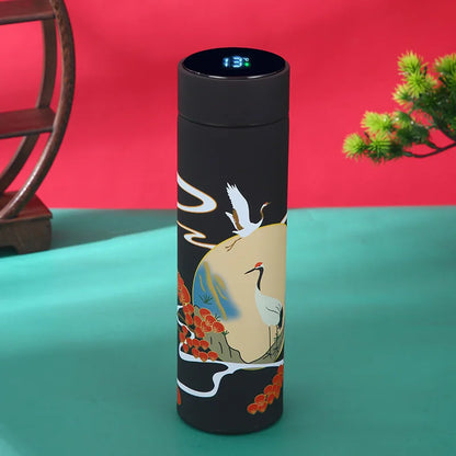 Bouteille Thermos Portable – Style Chinois avec Affichage de Température Intelligent & Filtre